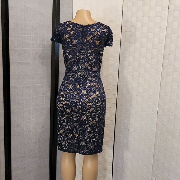 BRAND NEW JACKIE JON LACE SHEATH WOMEN"S DRESS - Picture 6 of 12
